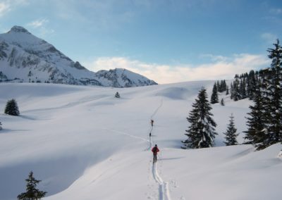skieur de randonnée, plateau de Cenise