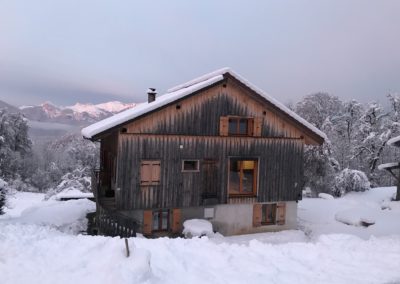 Gite sous la neige