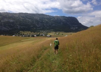 randonneur vers solaison
